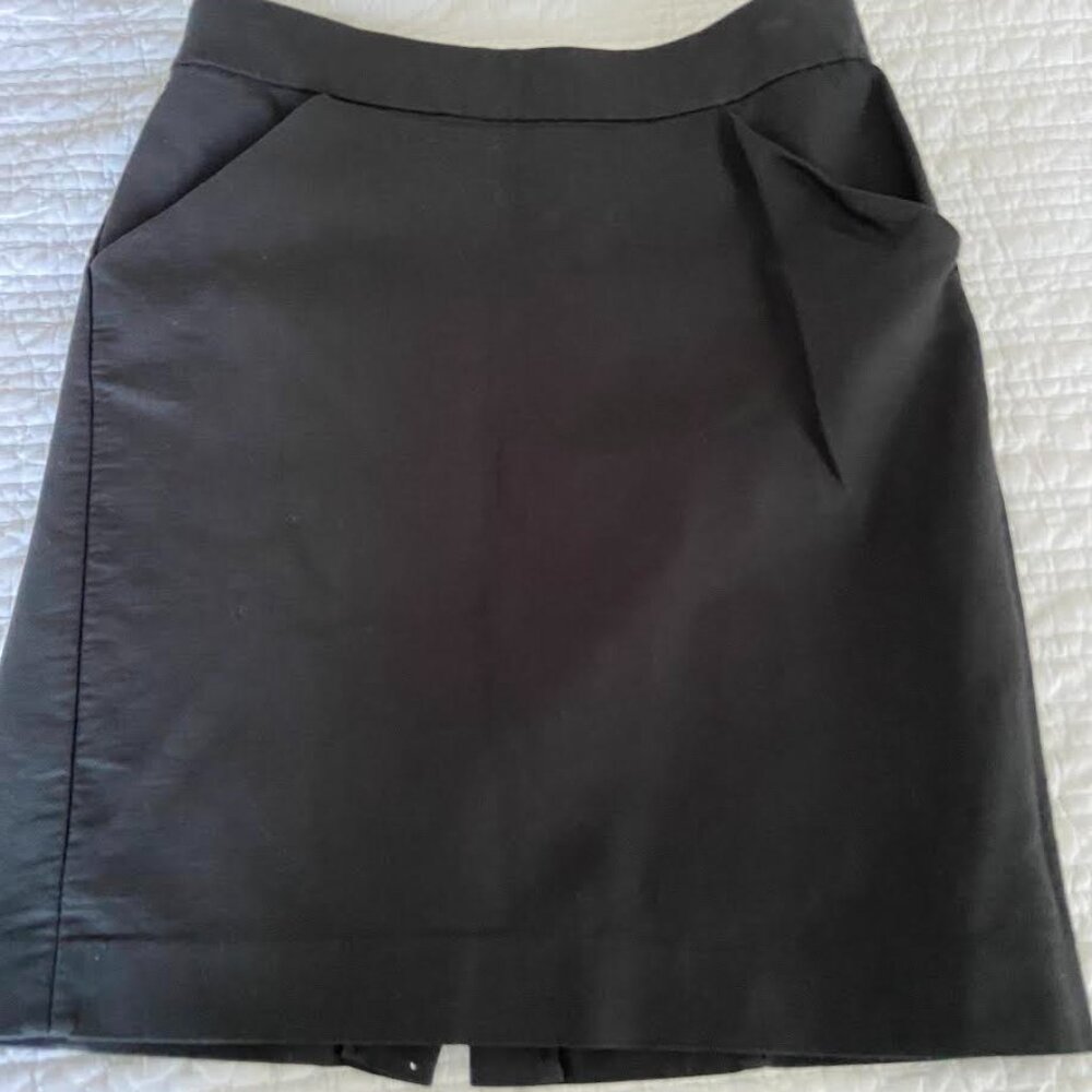 Jcrew The Perfect Skirt, Black, Size 6
